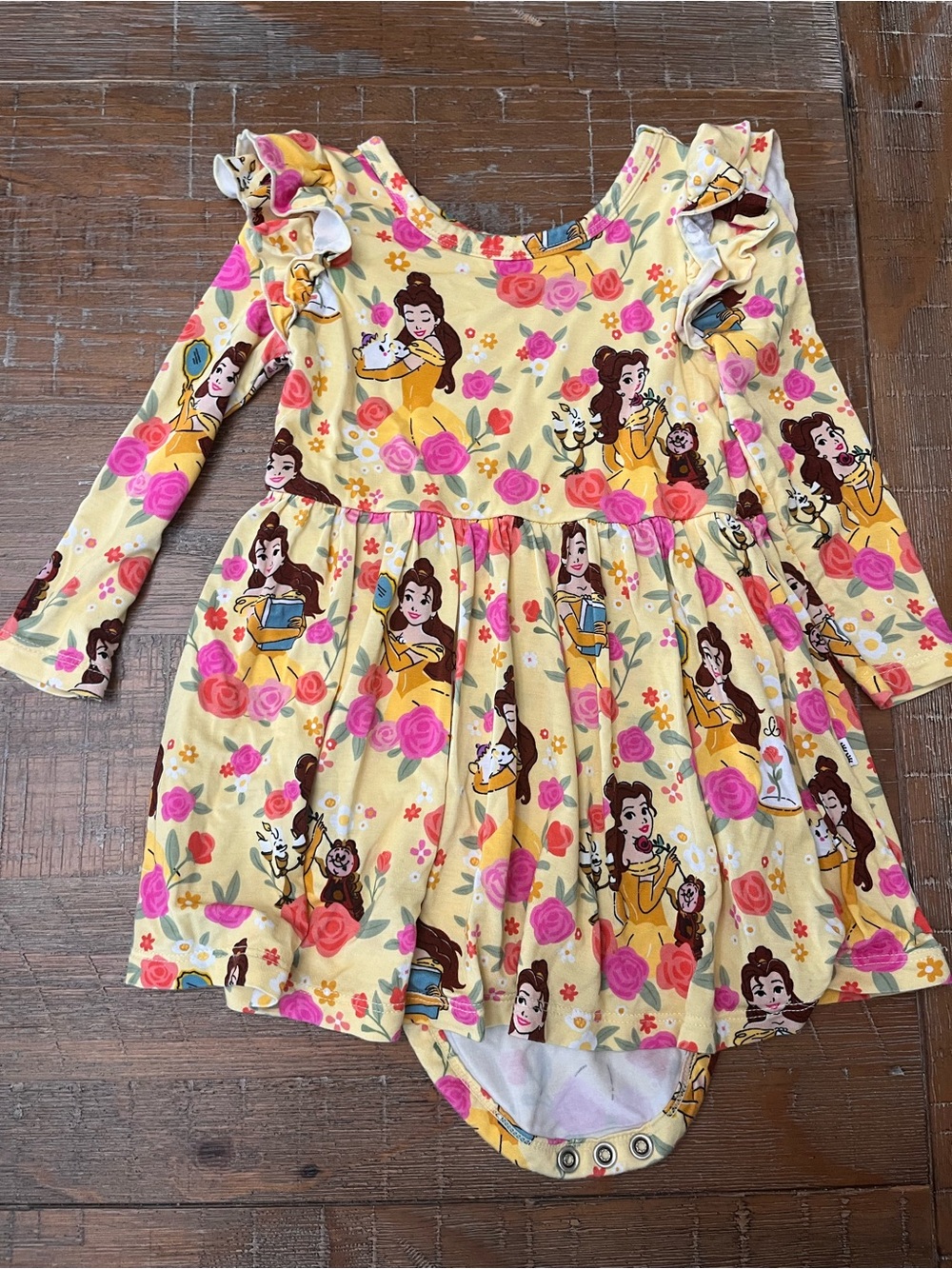 Little Sleepies Yellow Floral Belle Twirl Dress